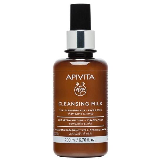 APIVITA 3 In 1 Cleansing Milk Face & Eyes 200ml