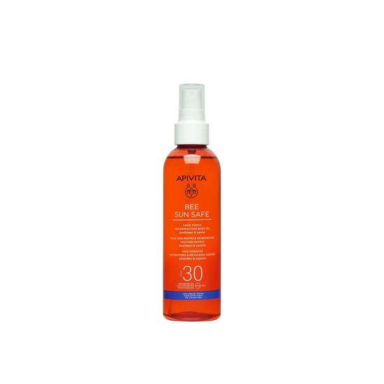 APIVITA Bee Sun Safe Satin Touch Tan Perfecting Body Oil SPF 30 200ml