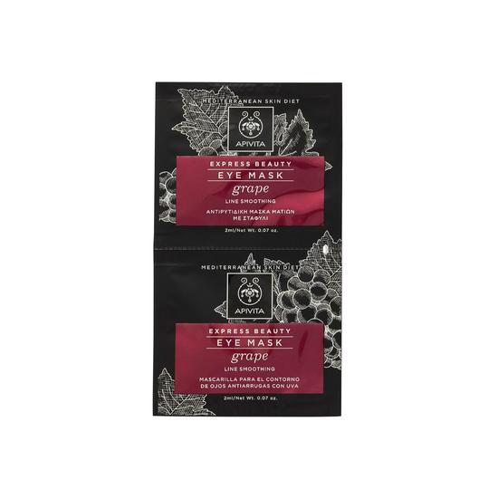 APIVITA Express Beauty Eye Mask Grape 2x2ml