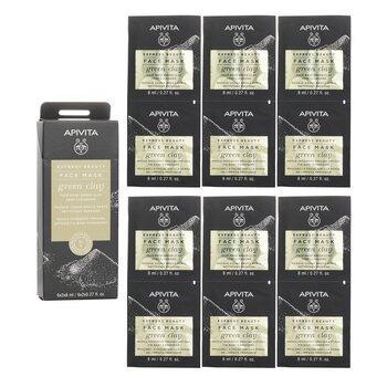 APIVITA Express Beauty Face Mask With Green Clay 6 x (2x8ml)