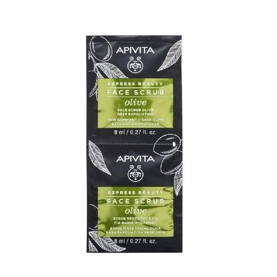 APIVITA Face Scrub Olive For Deep Exfoliation 2x8ml