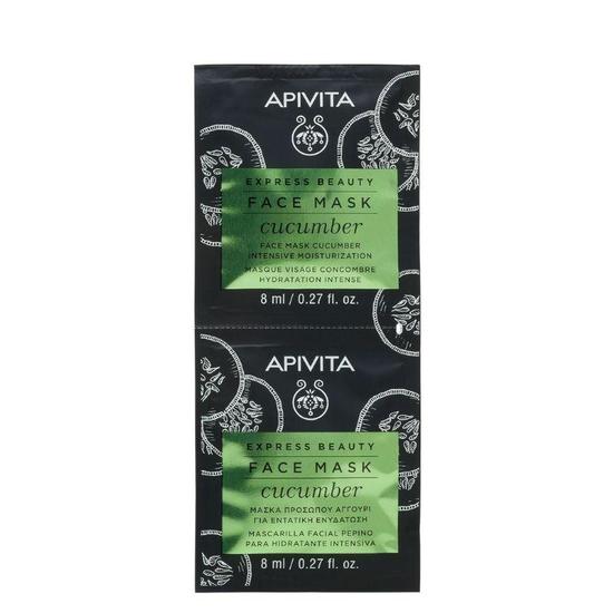 APIVITA Intensive Moisturization Face Mask Cucumber 2x8ml