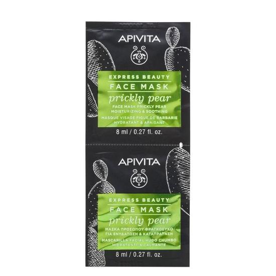 APIVITA Moisturising & Soothing Face Mask Prickly Pear 2x8ml