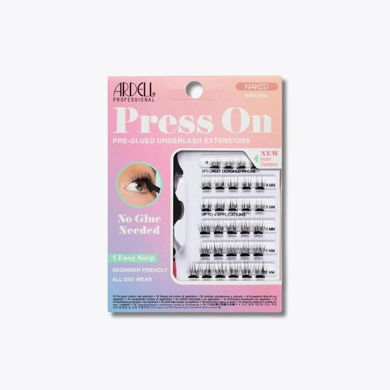 Ardell Naked Press On Pre-Glued Underlash Extensions Kit Natural 30pcs