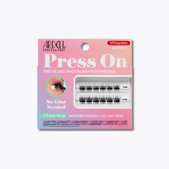 Ardell Press On Pre-Glued Underlash Extensions Wispies Natural 12pcs