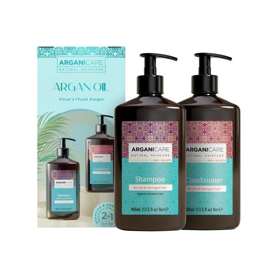 ARGANICARE Argan Oil Ritual Duo Box 400ml x2