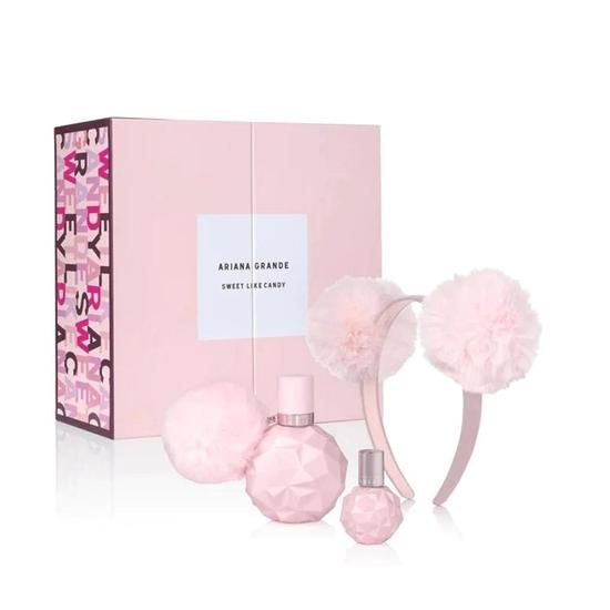 ARIANA GRANDE Sweet Like Candy Eau De Parfum Women's Fragrance Gift Set With 7.5ml Eau De Parfum + Pom Pom Headband