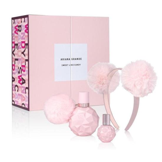 ARIANA GRANDE Sweet Like Candy Gift Set 50ml & 10ml Eau De Parfum + Pom Pom Headband