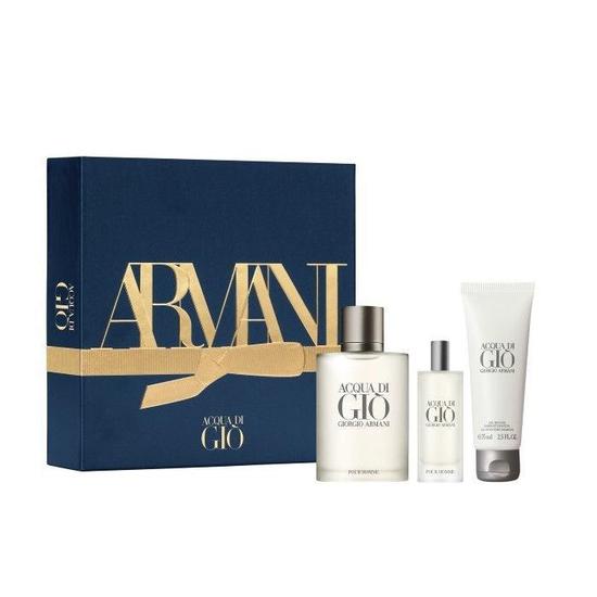 Armani Acqua Di Gio Pour Homme Eau De Toilette Spray Gift Set 100ml, 15ml & 75ml Shower Gel