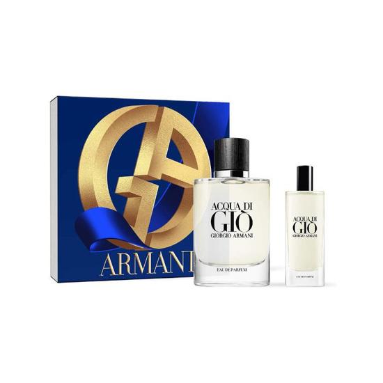 Armani Giorgio Armani Acqua Di Gio For Men Eau De Parfum 75ml + Travel Eau De Parfum 15ml Gift Set