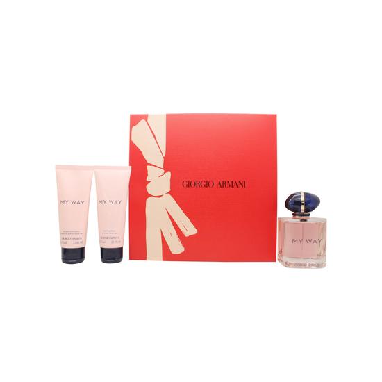 Armani Giorgio Armani My Way Gift Set 50ml Eau De Parfum + 50ml Body Lotion + 50ml Shower Gel