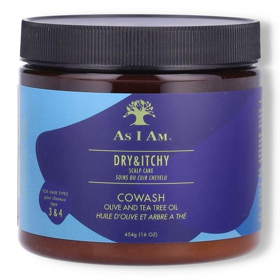 As I Am Dry & Itchy Scalp Care Olive & Tea Tree Oil Cowash 454g