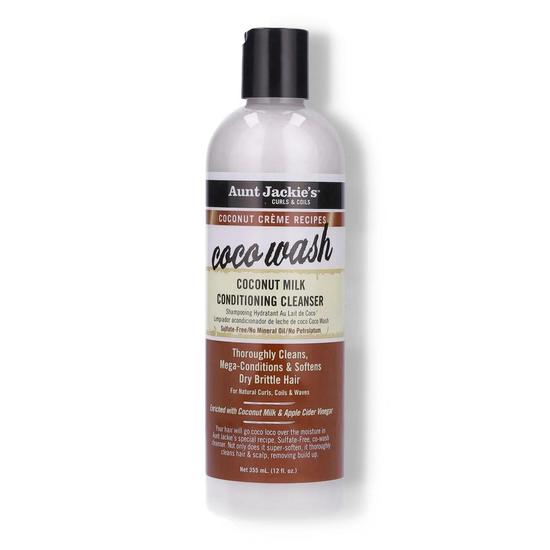 Aunt Jackie's Coco Wash Coconut Milk Conditioning Cleanser 12oz