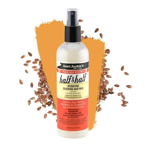 Aunt Jackie's Half & Half Hydrating Silkening Hair Milk 12oz