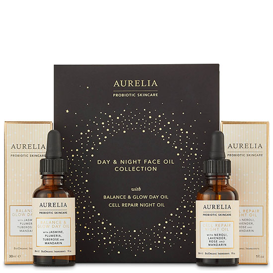 Aurelia London Probiotic Day & Night Oil Collection Gift Set