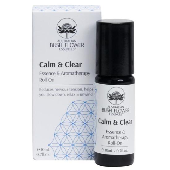 Australian Bush Flower Essences Calm & Clear Essence & Aromatherapy Roll-On