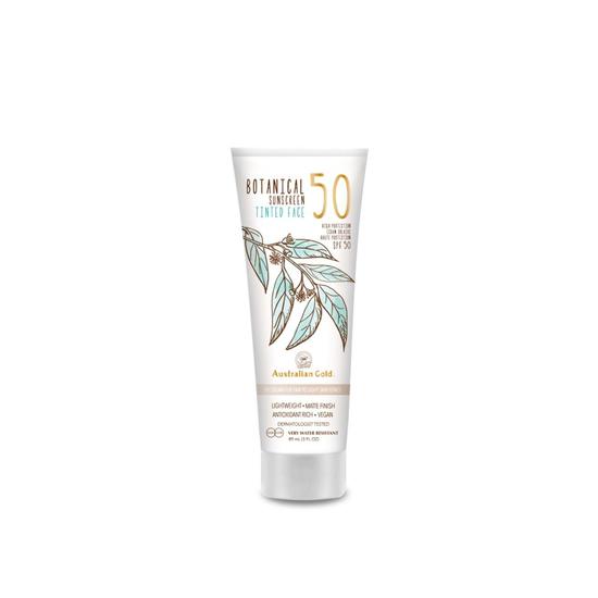 Australian Gold Botanical Tinted Face Mineral Lotion Light SPF 50 Light