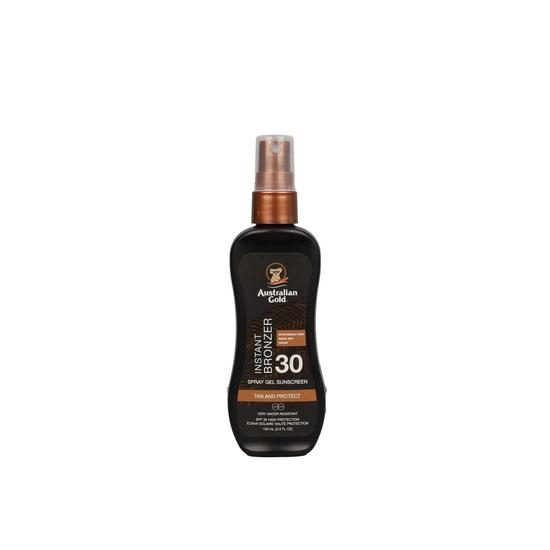 Australian Gold Instant Bronzer Spray Gel Sunscreen SPF 30 100ml