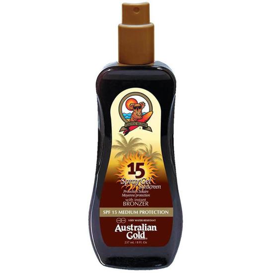Australian Gold SPF 15 Spray Gel With Bronzer Cosmetify