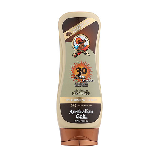 Australian Gold SPF30 Lotion Sunscreen With Bronzer 237ml