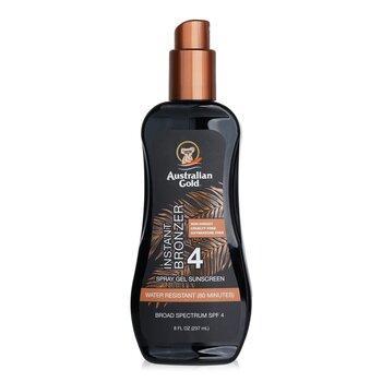 Australian Gold Spray Gel Sunscreen SPF 4 With Instant Bronzer 237ml