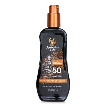Australian Gold Spray Gel Sunscreen SPF 50 With Instant Bronzer 237ml