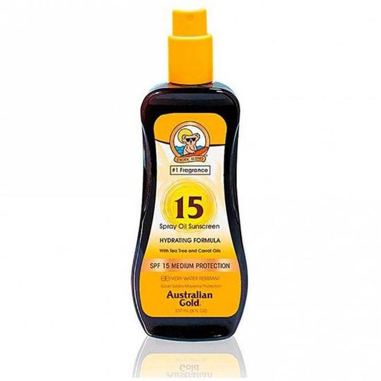 Australian Gold Sunscreen SPF 15 Spray Oil Hydrating Formula 237ml