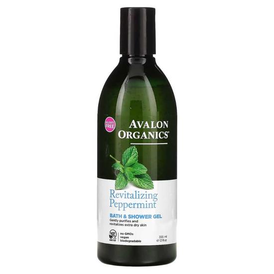 Avalon Organics Peppermint Bath & Shower Gel 355ml