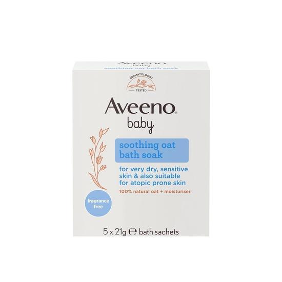 Aveeno Baby Soothing Oat Bath Soak x5