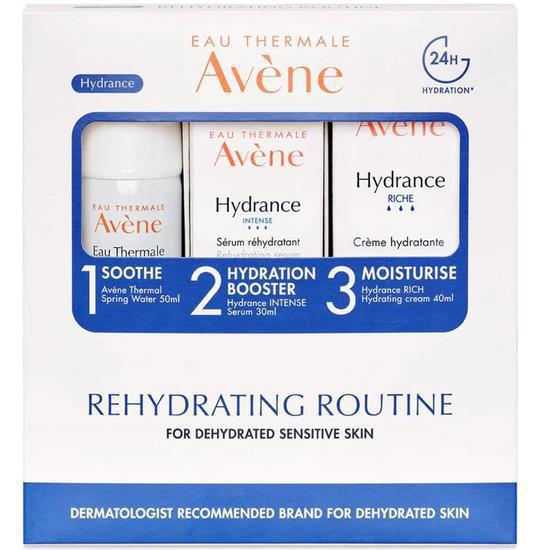 Avène Hydrance Rehydrating Routine Kit Sprint Water + Hydrance Intense Serum + Hydrance Rich Cream