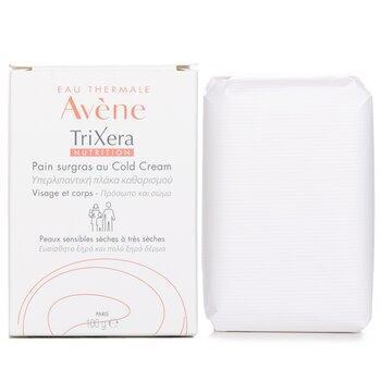 Avène TriXera Nutrition Cold Cream Ultra-Rich Face & Body Cleansing Bar For Dry To Very Dry Sensitive Skin 100g