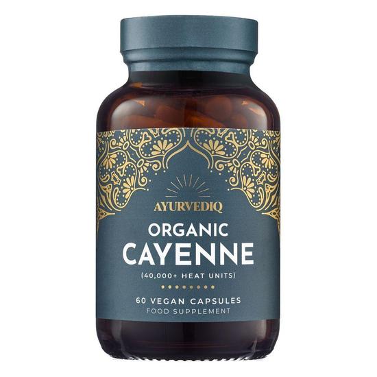 Ayurvediq Wellness Organic Cayenne Capsules 60 Capsules
