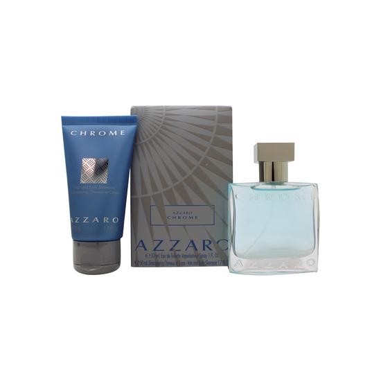 Azzaro Chrome Gift Set 30ml Eau De Toilette + 50ml Shower Gel