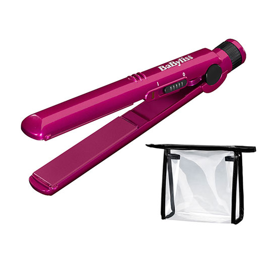 BaByliss PRO 200 Nano Straightener Pink With Travel Bag