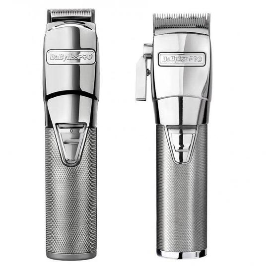BaByliss PRO Cordless Super Motor Hair Clipper & Trimmer Collection Silver
