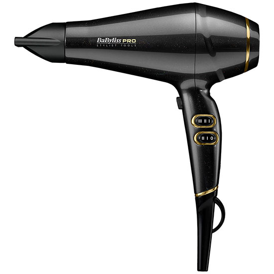 BaByliss PRO Keratin Lustre Hair Dryer Black Shimmer