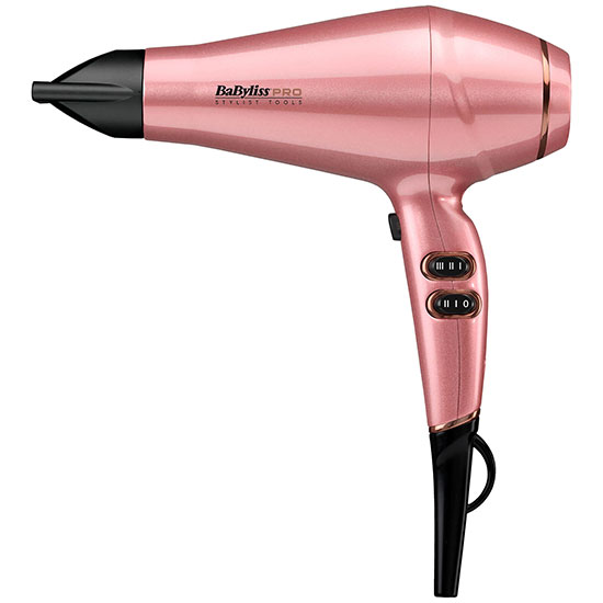 BaByliss PRO Keratin Lustre Hair Dryer Pink Blush