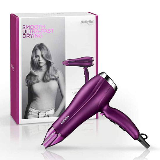 Babyliss Velvet Orchid 2300 Hair Dryer Cosmetify
