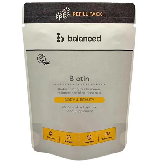 Balanced Biotin Capsules 60 Capsules - Refill