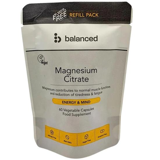 Balanced Magnesium Citrate Capsules 60 Capsules - Refill