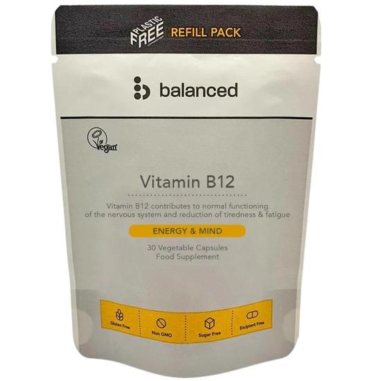 Balanced Vitamin B12 Capsules 30 Capsules - Refill