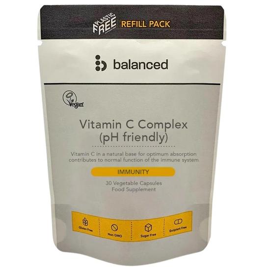Balanced Vitamin C Complex pH Friendly Capsules 30 Capsules - Refill