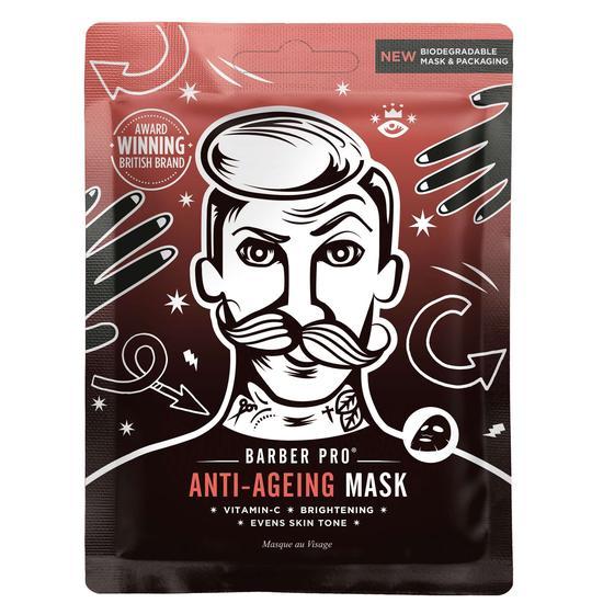 BARBER PRO ANTI-AGEING Face Sheet Mask 100% Biodegradable