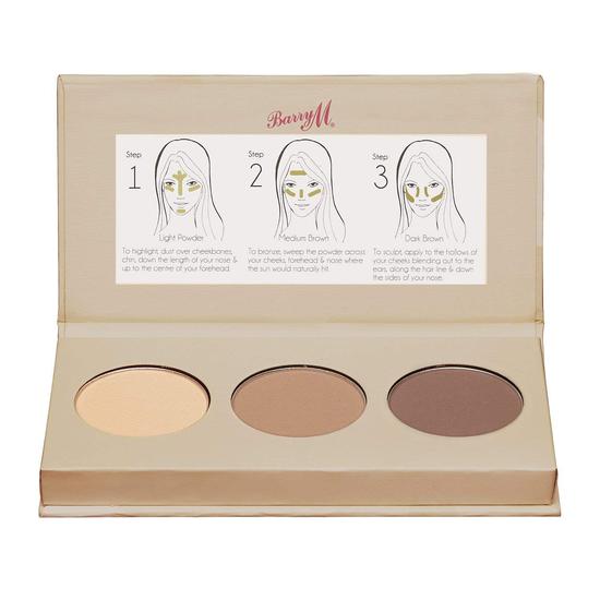 Barry M Chisel Cheeks Contour Kit Medium/Dark 47g