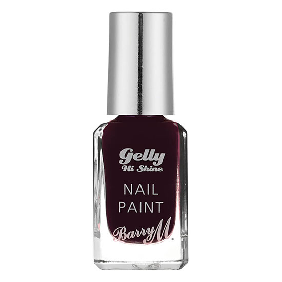 Barry M Gelly Hi Shine Nail Paint GNP42-Black Cherry