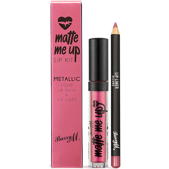 Barry M Cosmetics Matte Me Up Metallic Lip Kit