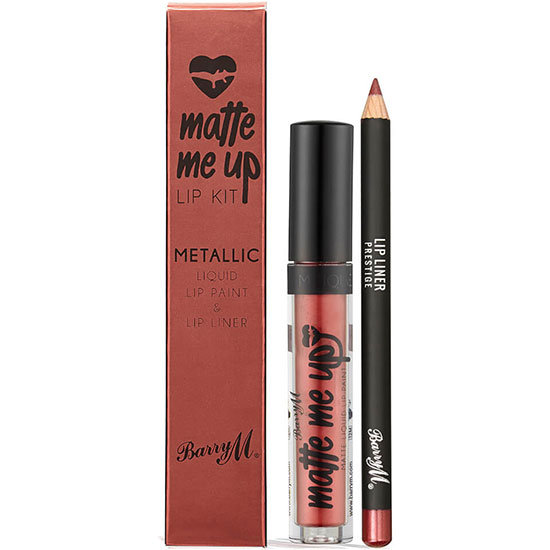 Barry M Matte Me Up Metallic Lip Kit Prestige