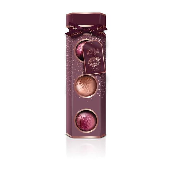 Baylis & Harding Cranberry Martini 3 Bath Fizzers Gift Set