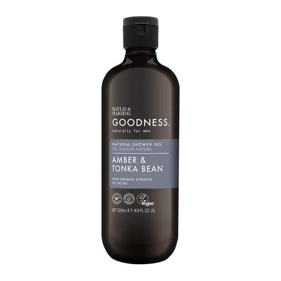 Baylis & Harding Goodness Men's Amber & Tonka Bean Shower Gel 500ml