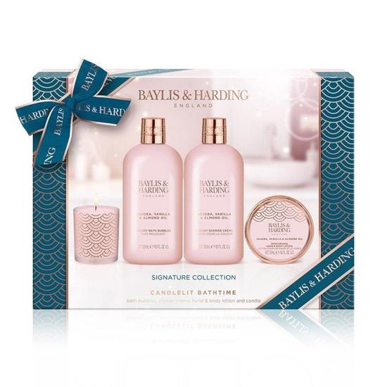 Baylis & Harding Jojoba Candle Bathtime Gift Set